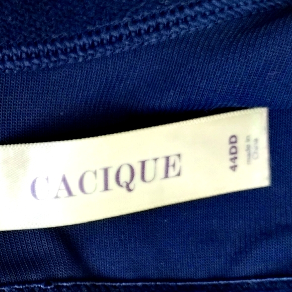 Lane Bryant Cacique Navy Blue Original Balconette Bra Size 44DD - Picture 2 of 3